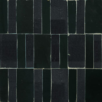 Mosaic House Moroccan tile Talia 6 Black  solid zellige, mosaic, zellij, field, pattern, glaze, simple 